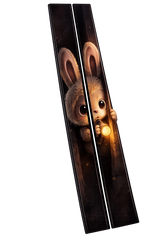 Universal 3D Cartoon Bunny Car B Pillar Sticker