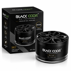 Black Odor Premium Gel Car Air Freshener