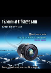 AHD Fish Eye GLASS Lens Metal housing