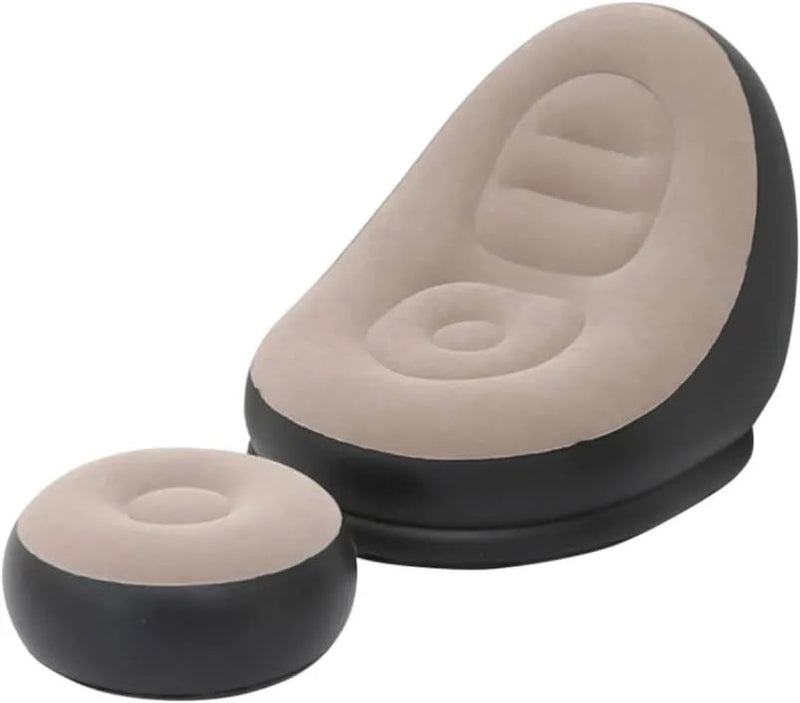 Premium Inflatable Air Lounge Chair with Footrest