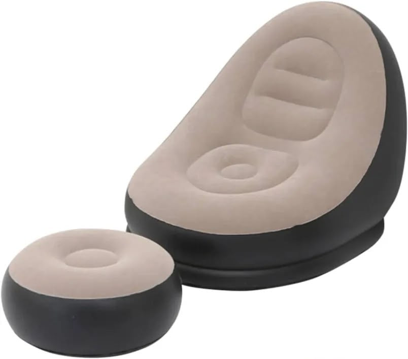 Premium Inflatable Air Lounge Chair with Footrest